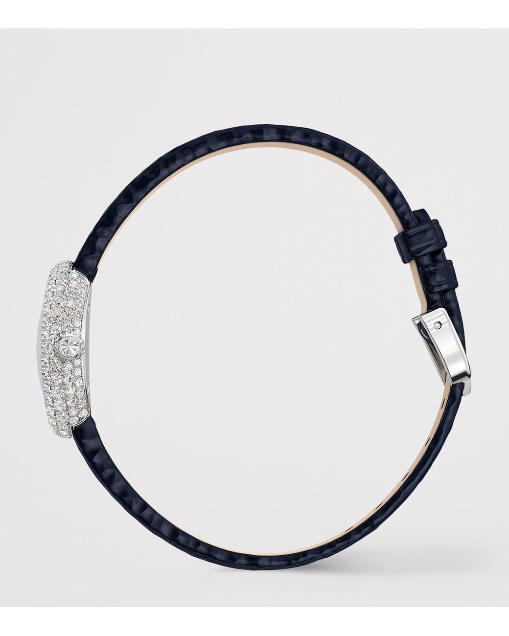Cartier White Mini And Diamond Baignoire De Watch