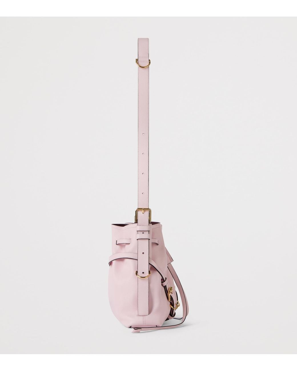 Givenchy Pink Small Leather Voyou Bucket Bag