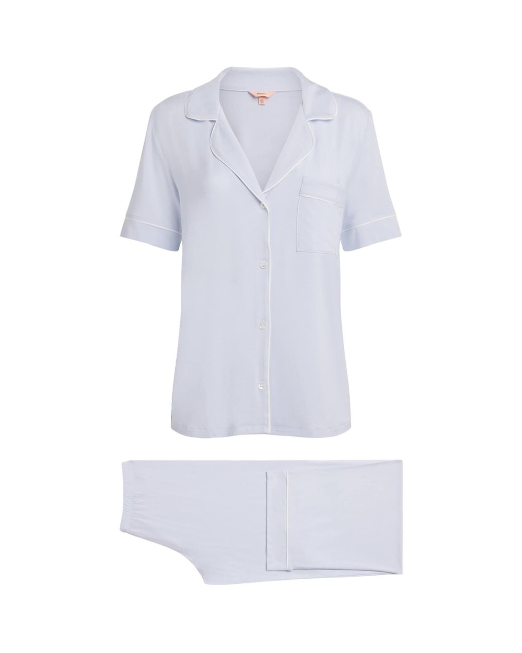 Eberjey White Short-Sleeve Gisele Pyjama Set