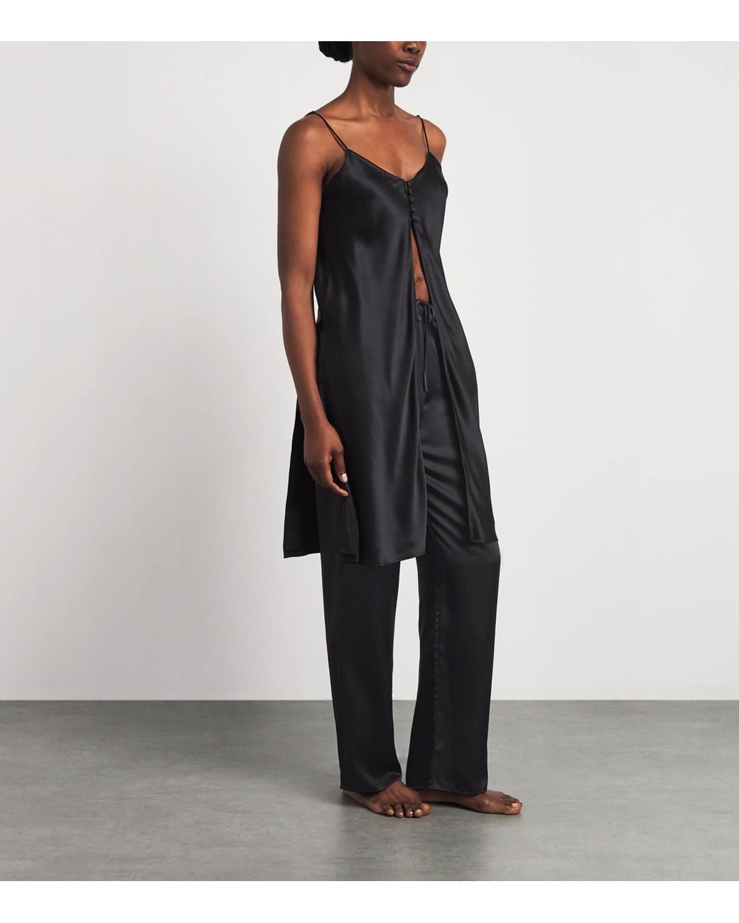Olivia Von Halle Blue Silk Elvira Camisole Pyjama Set