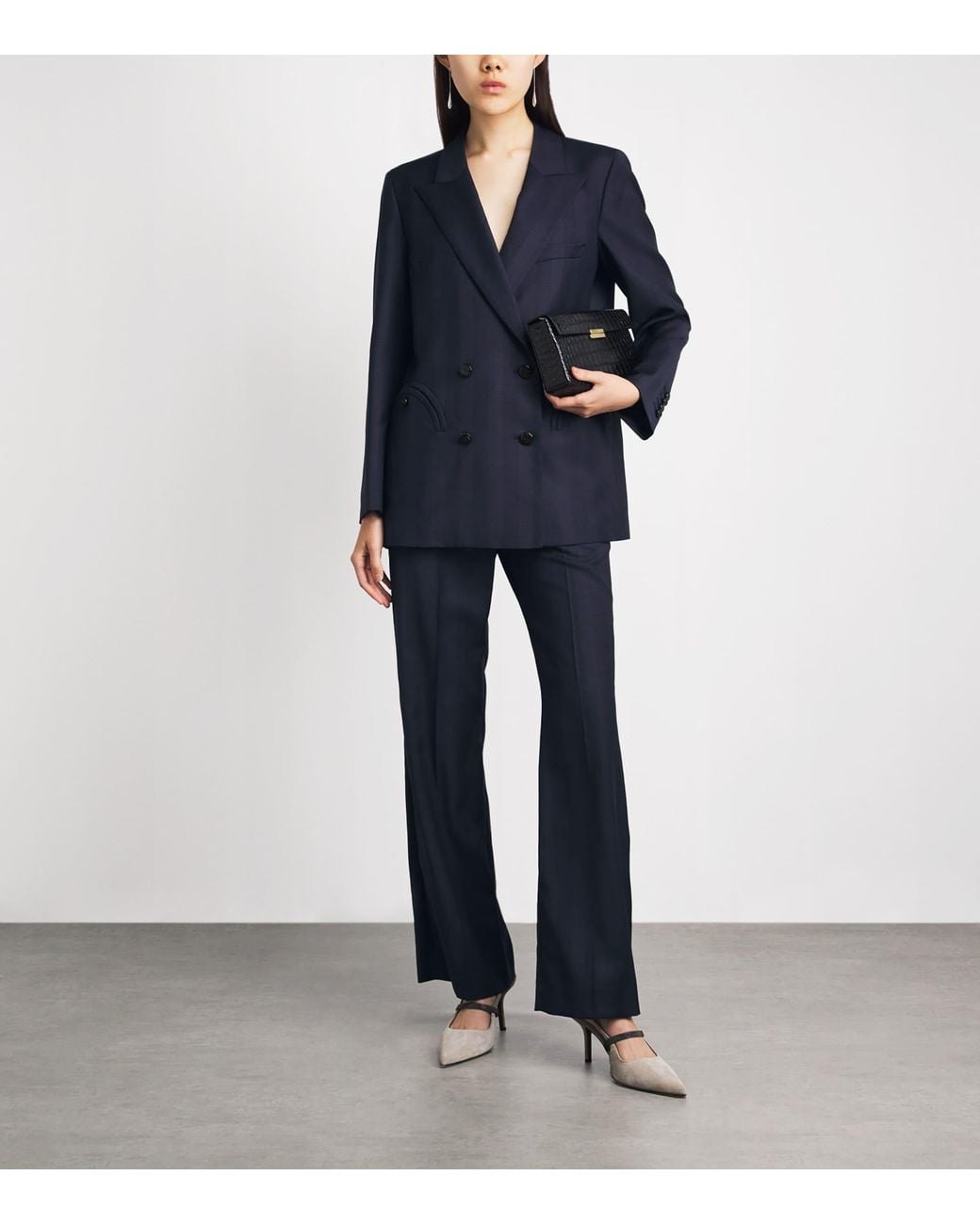 Blazé Milano Blue Virgin Wool Aramis Everynight Double-Breasted Blazer