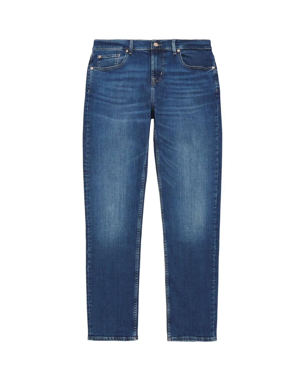 7 For All Mankind Blue Slimmy Badge Jeans for men
