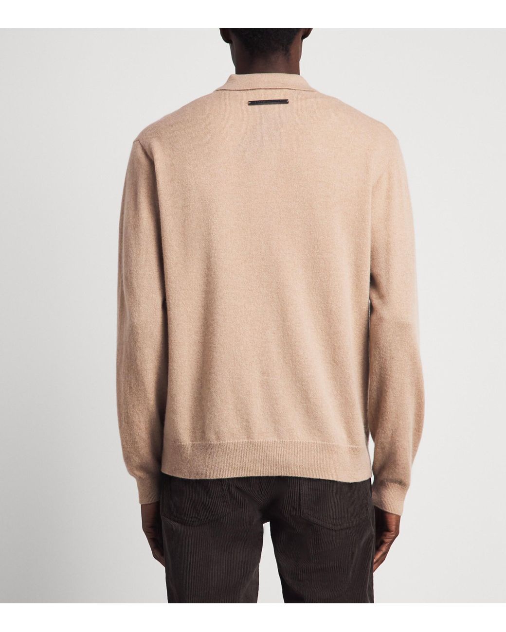7 For All Mankind Natural Cashmere Collared Cardigan for men