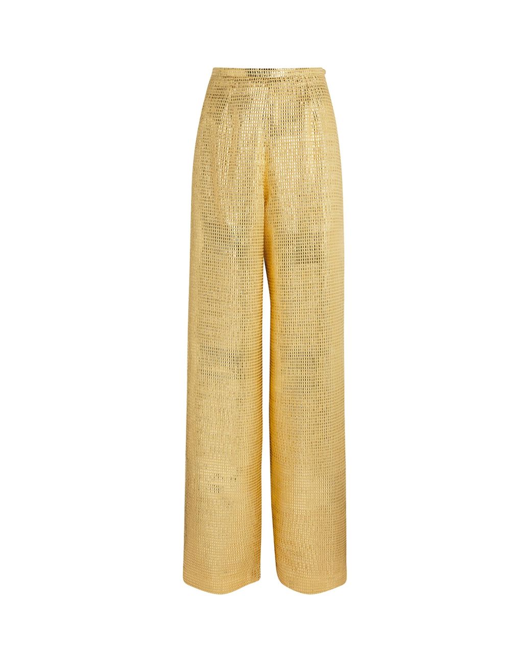 Taller Marmo Yellow Silk-Blend Marlene Sunrise Trousers