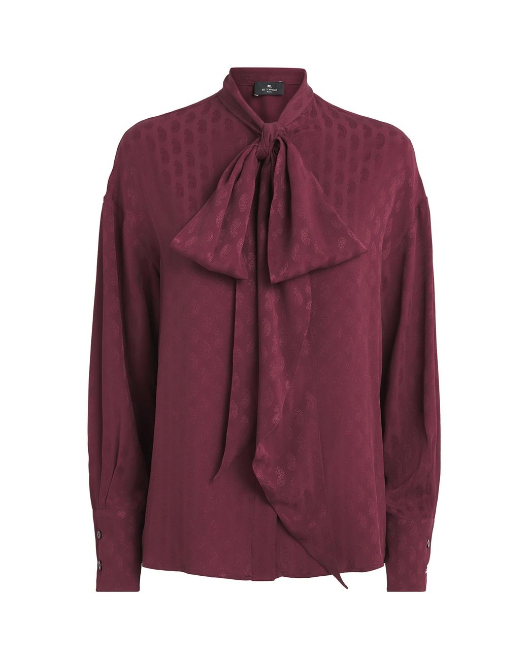 Etro Purple Paisley Jacquard Blouse
