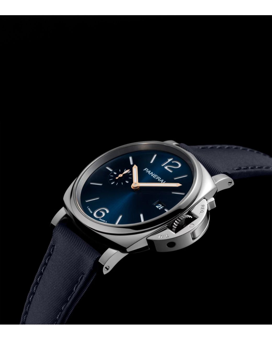 Panerai Metallic Stainless Steel Luminor Due Watch