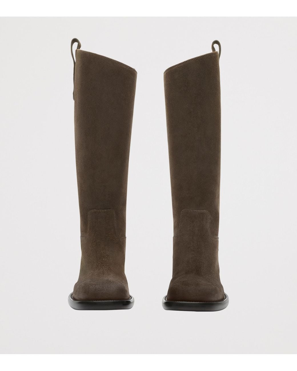 Burberry Brown Suede Cavalier Knee-High Boots