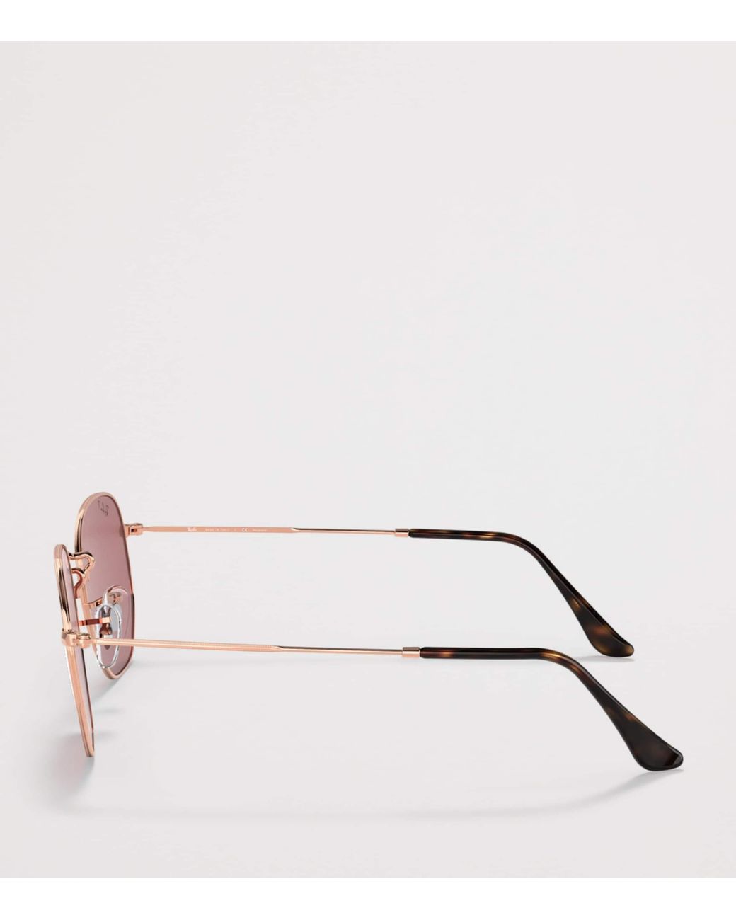 Ray-Ban Pink Rb3548N Hexagonal Flat Lenses Irregular Sunglasses