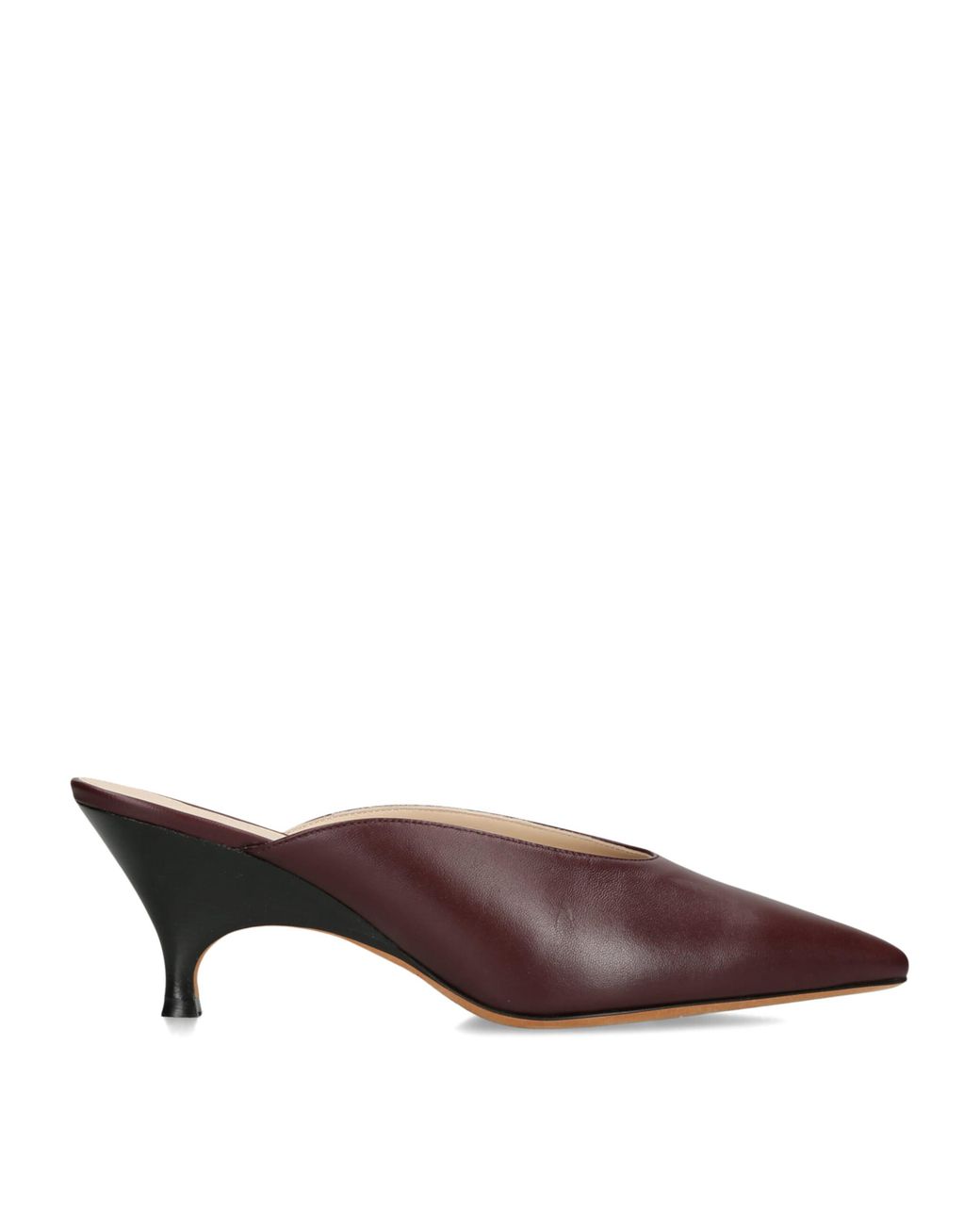 Le Monde Beryl Brown Leather Petra Mules 65