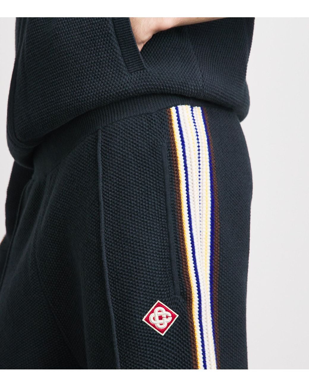 Casablanca Blue Café Culture Track Trousers for men