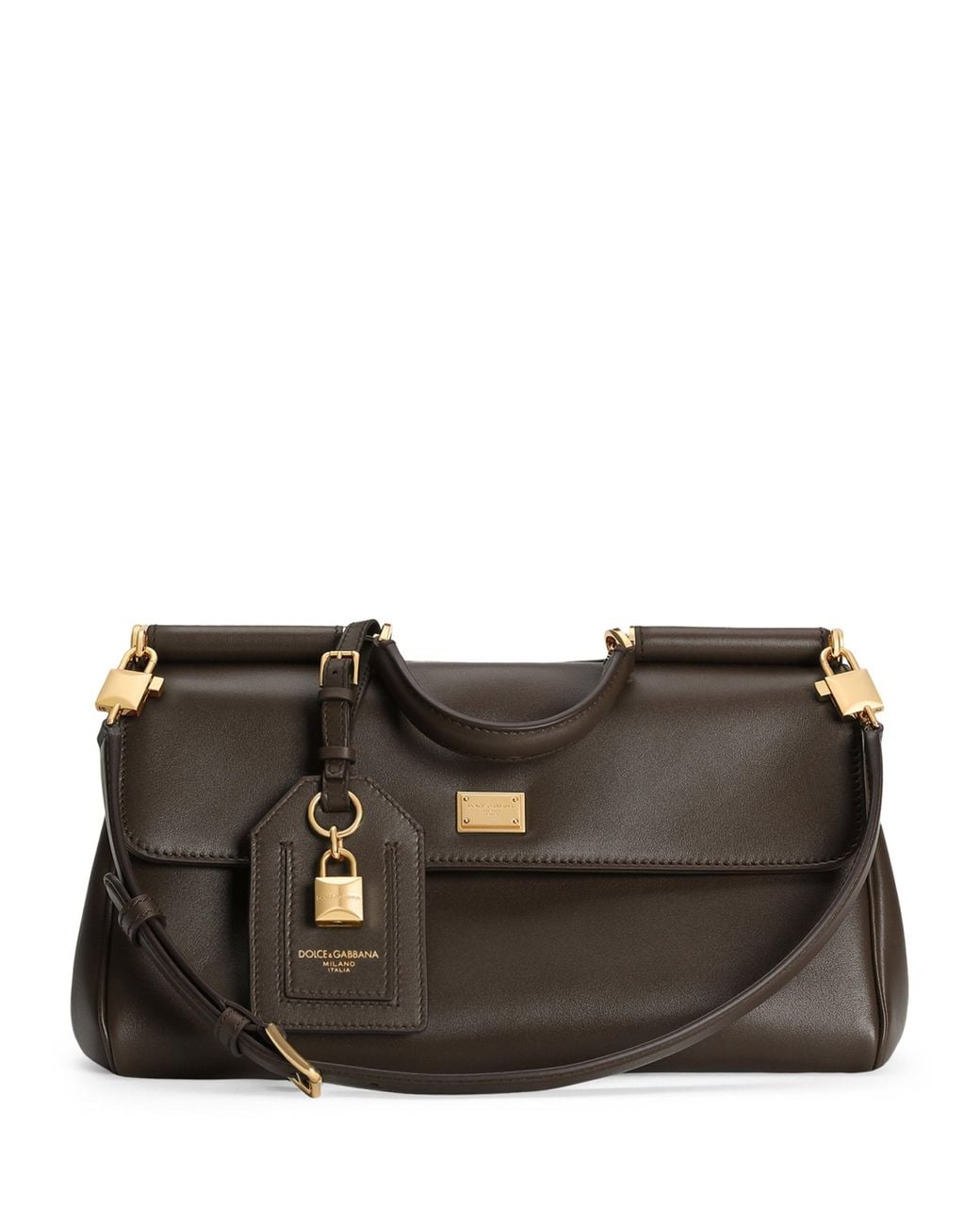 Dolce & Gabbana Black Calfskin My Sicily Shoulder Bag