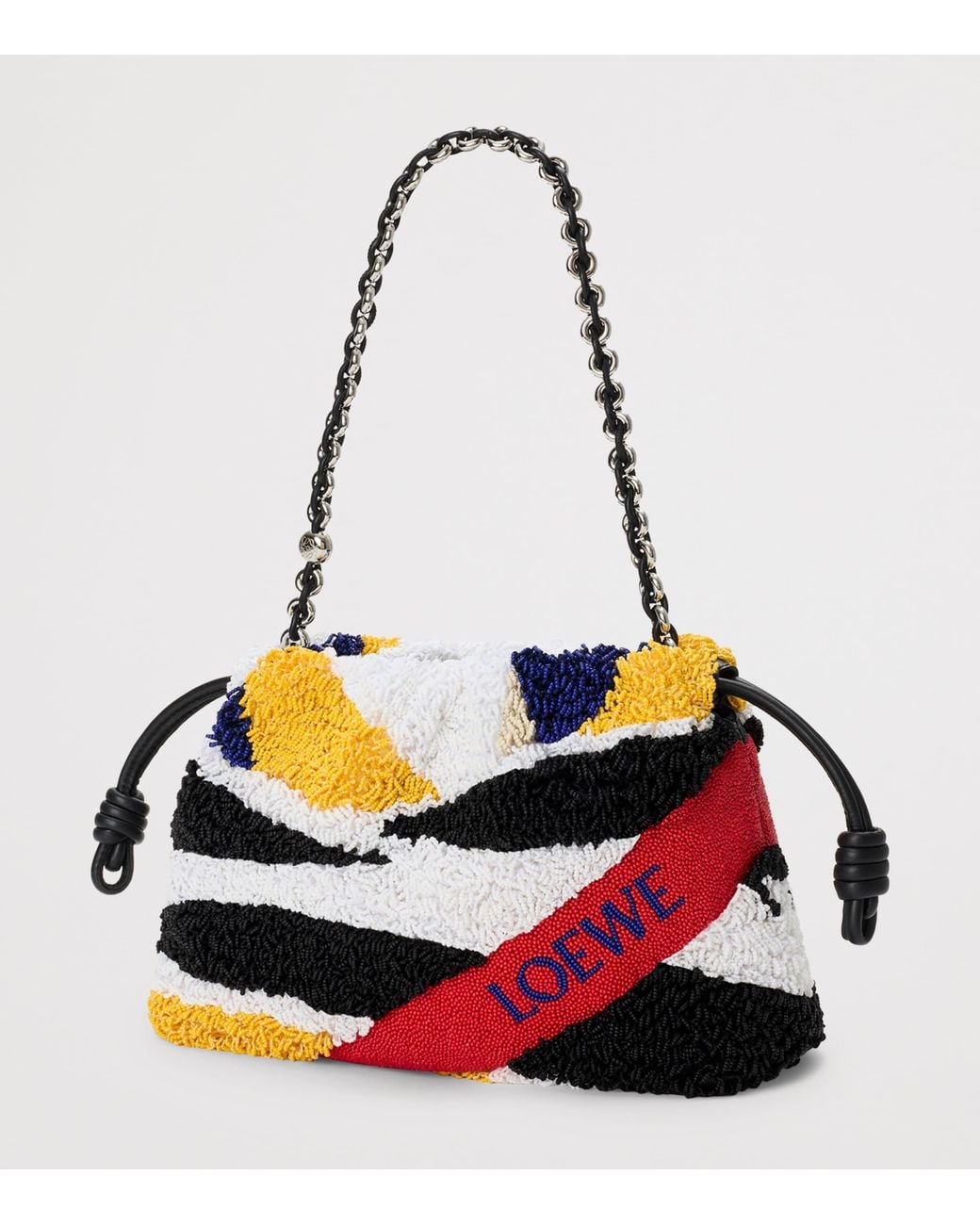 Loewe Blue Medium Bead-Embellished Flamenco Purse