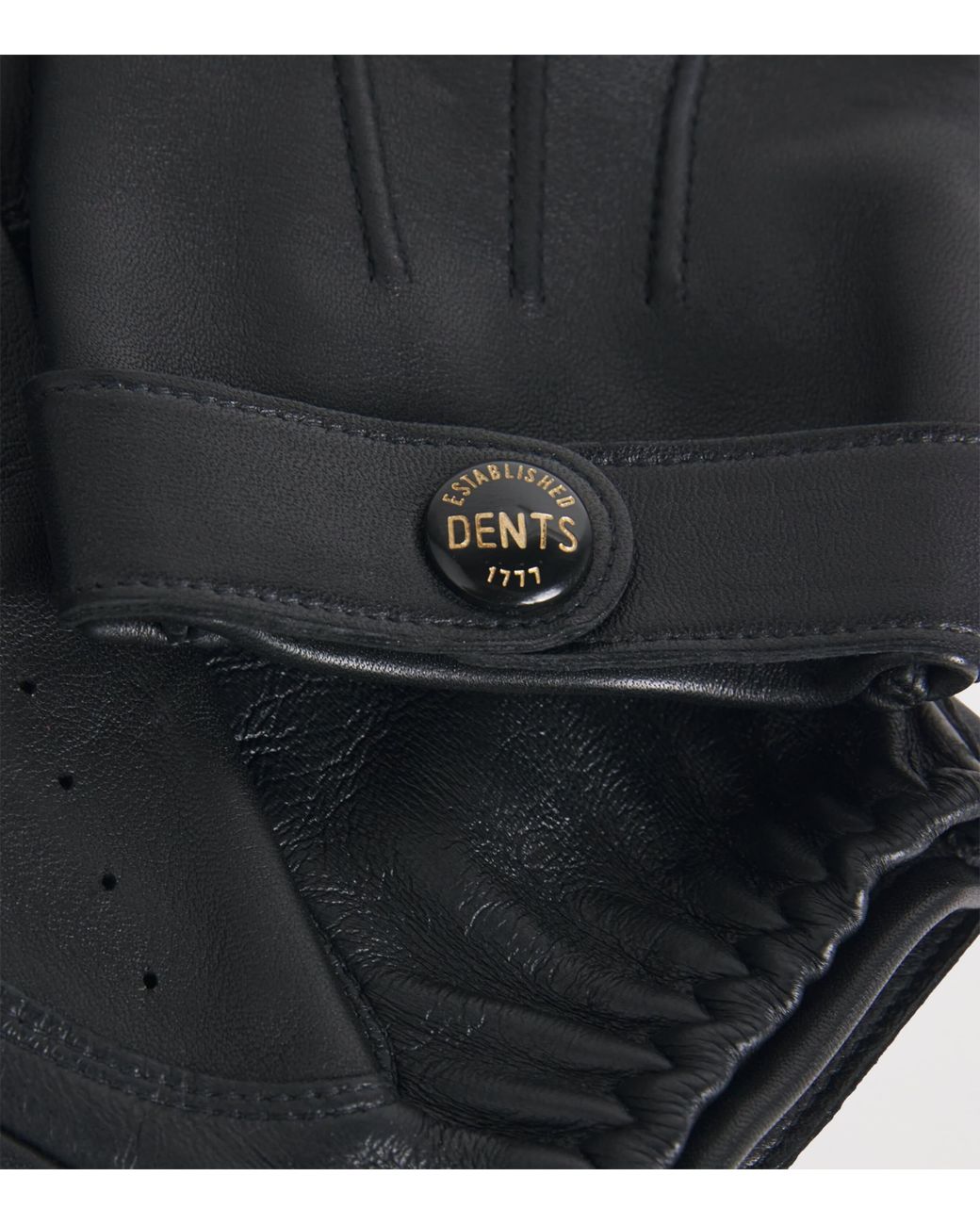 Dents Black Leather Touchscreen Rollestone Gloves for men