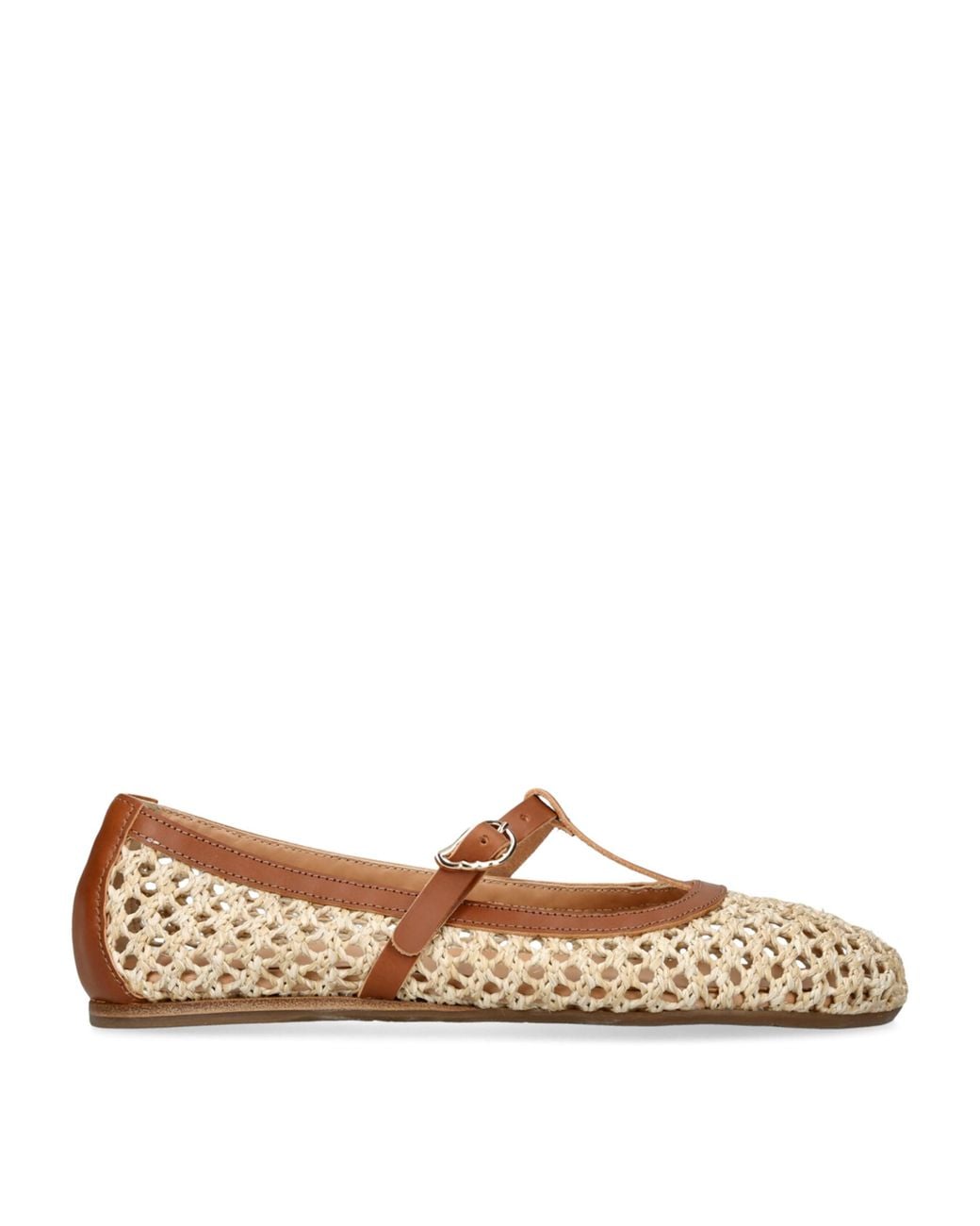 Ancient Greek Sandals Brown Woven Aerati Ballet Flats
