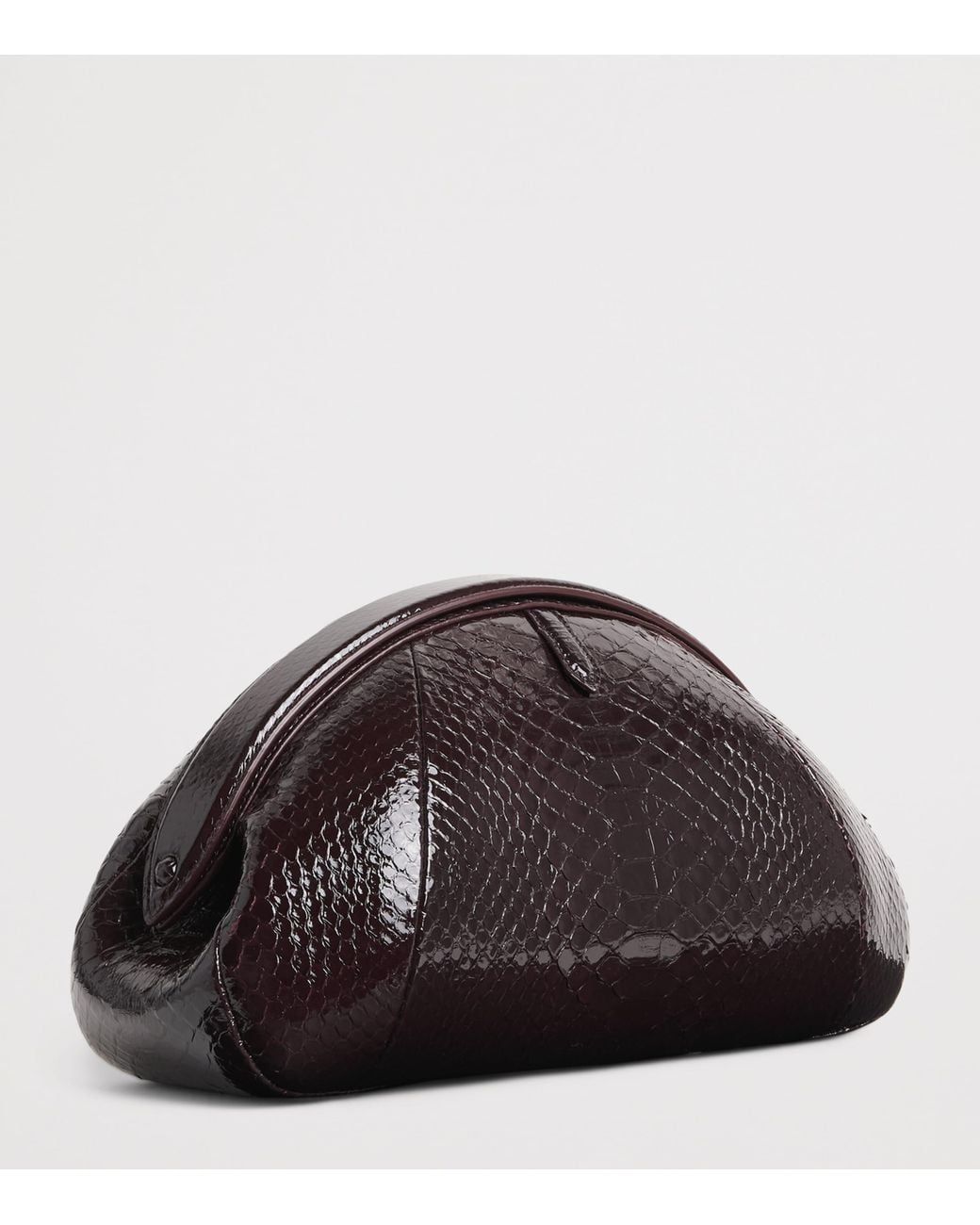 Alaïa Brown Snakeskin Purse Clutch Bag