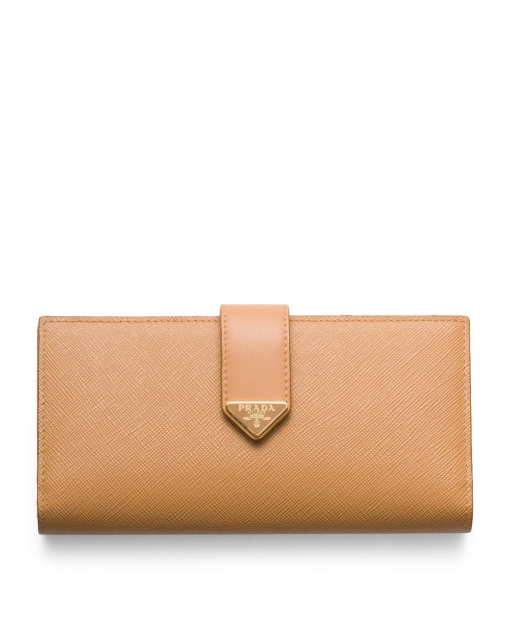 Prada Large Saffiano Leather Bifold Wallet in Natural Lyst UK