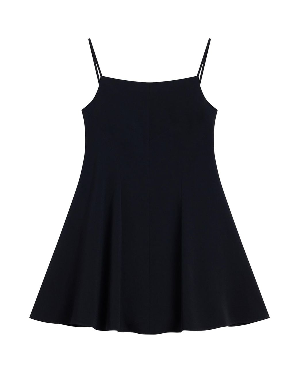 Givenchy Black Crepe Cady Flared Mini Dress