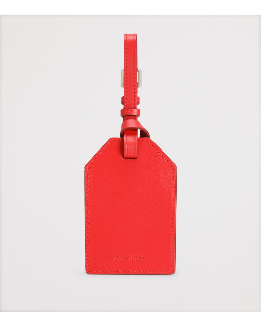 Dolce & Gabbana Red Calfskin-Lambskin Padlock Id Tag for men