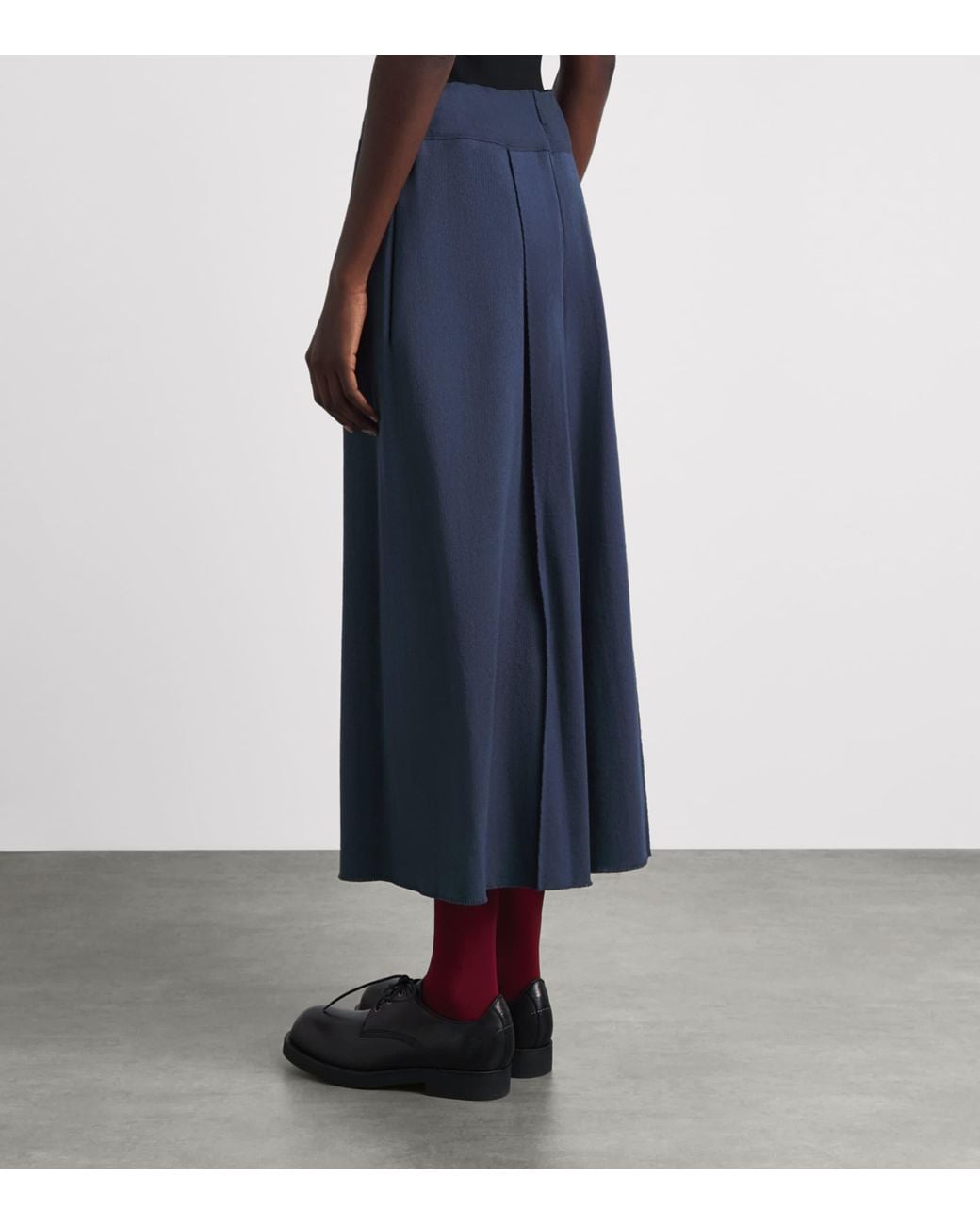 Issey Miyake Blue Cropped Campagne Wide-Leg Trousers