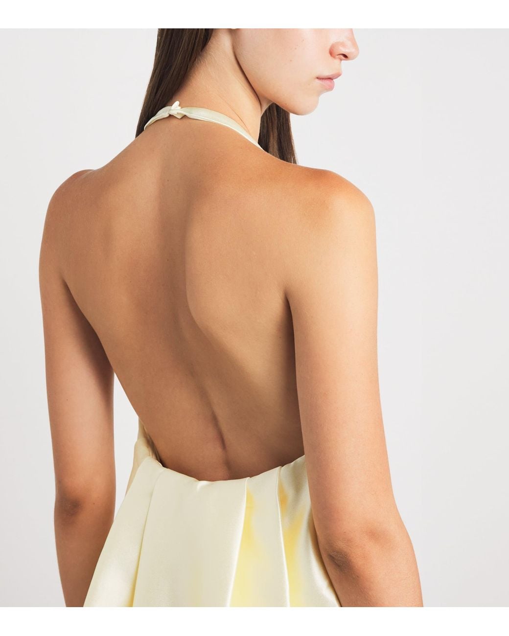 Self-Portrait White Taffeta Feather-Trim Mini Dress
