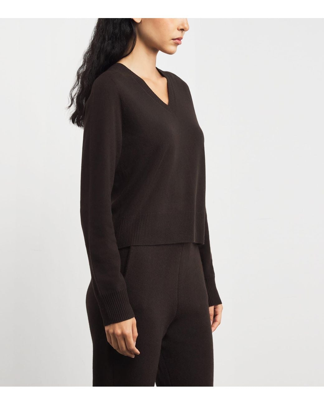 arch4 Black Cashmere V-Neck Holyhead Sweater