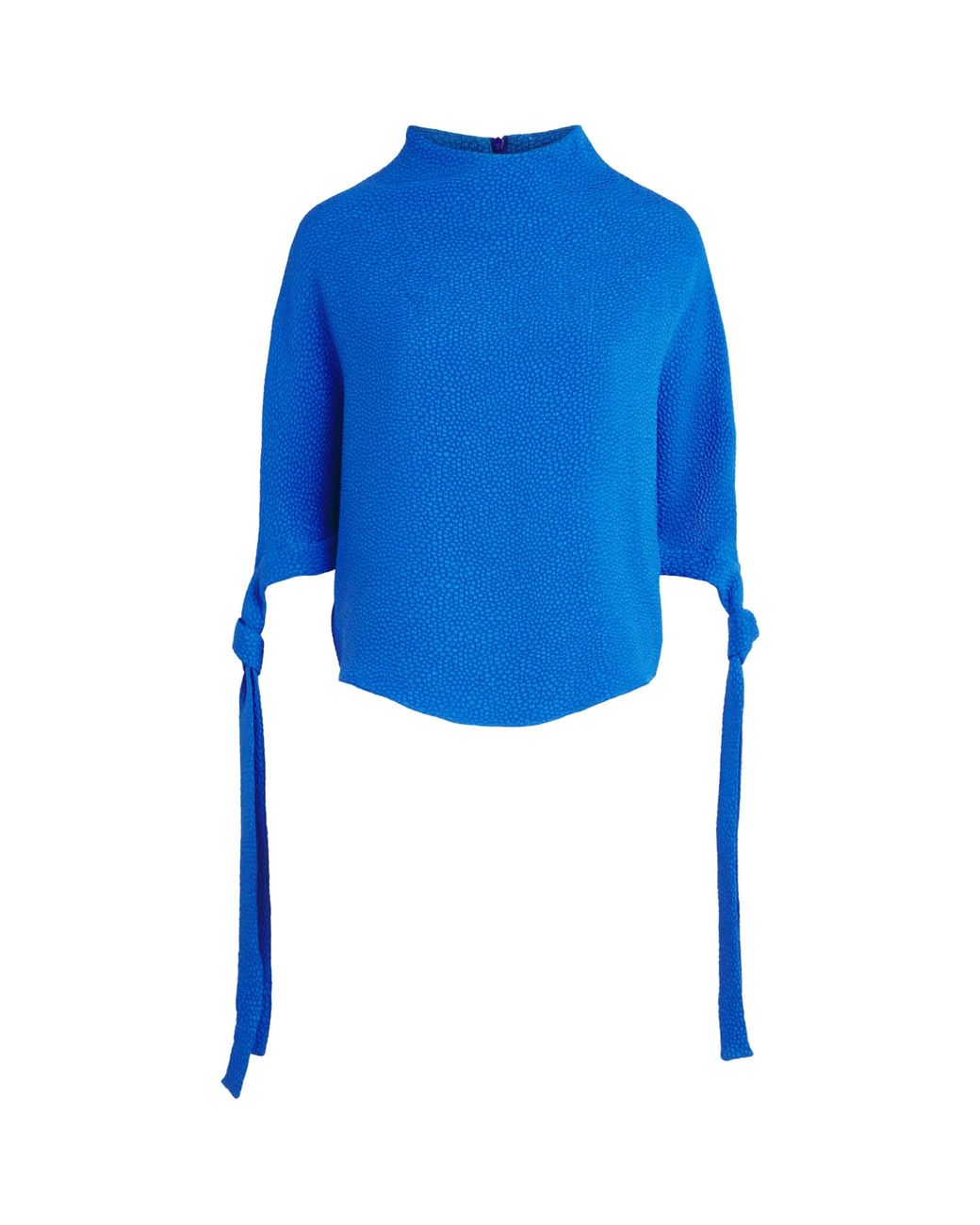 Edeline Lee Blue Jacquard Pedernal Top