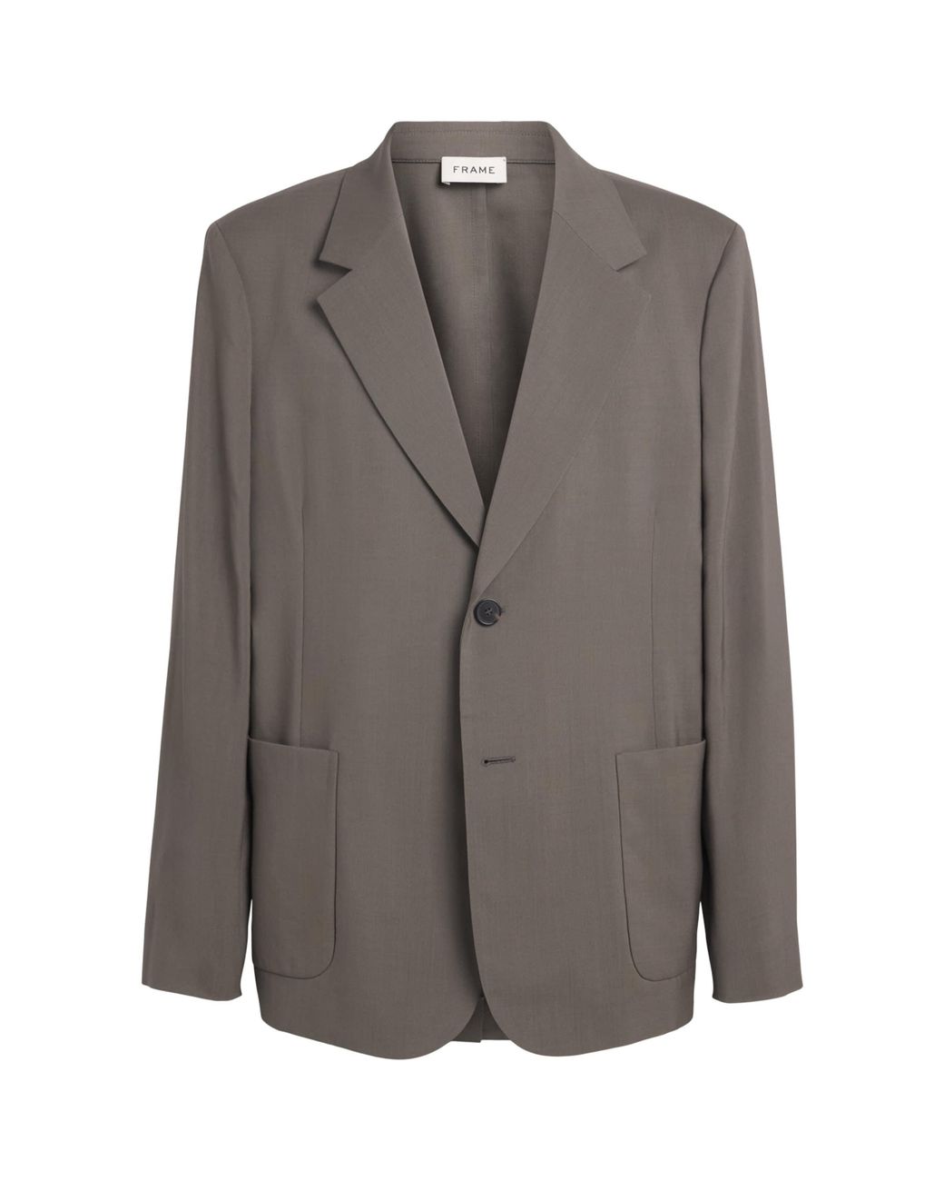 FRAME Gray Virgin Wool Unstructured Blazer for men