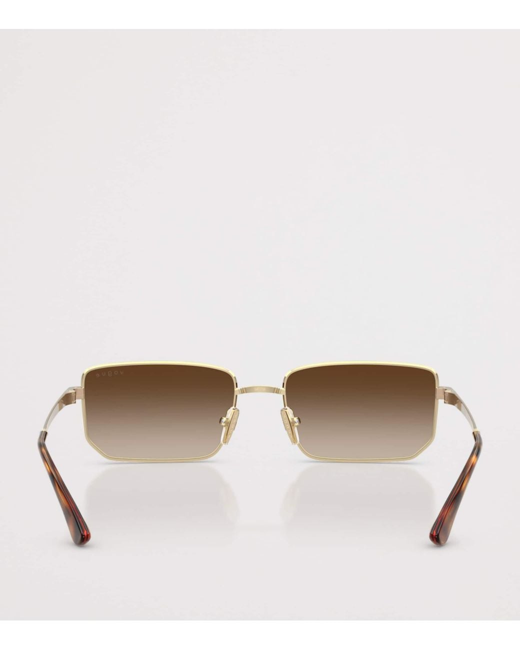 Vogue Metallic Metal Rectangular Sunglasses