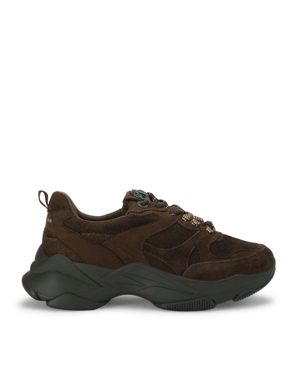 Kurt Geiger Brown Suede Starlight Runner Sneakers