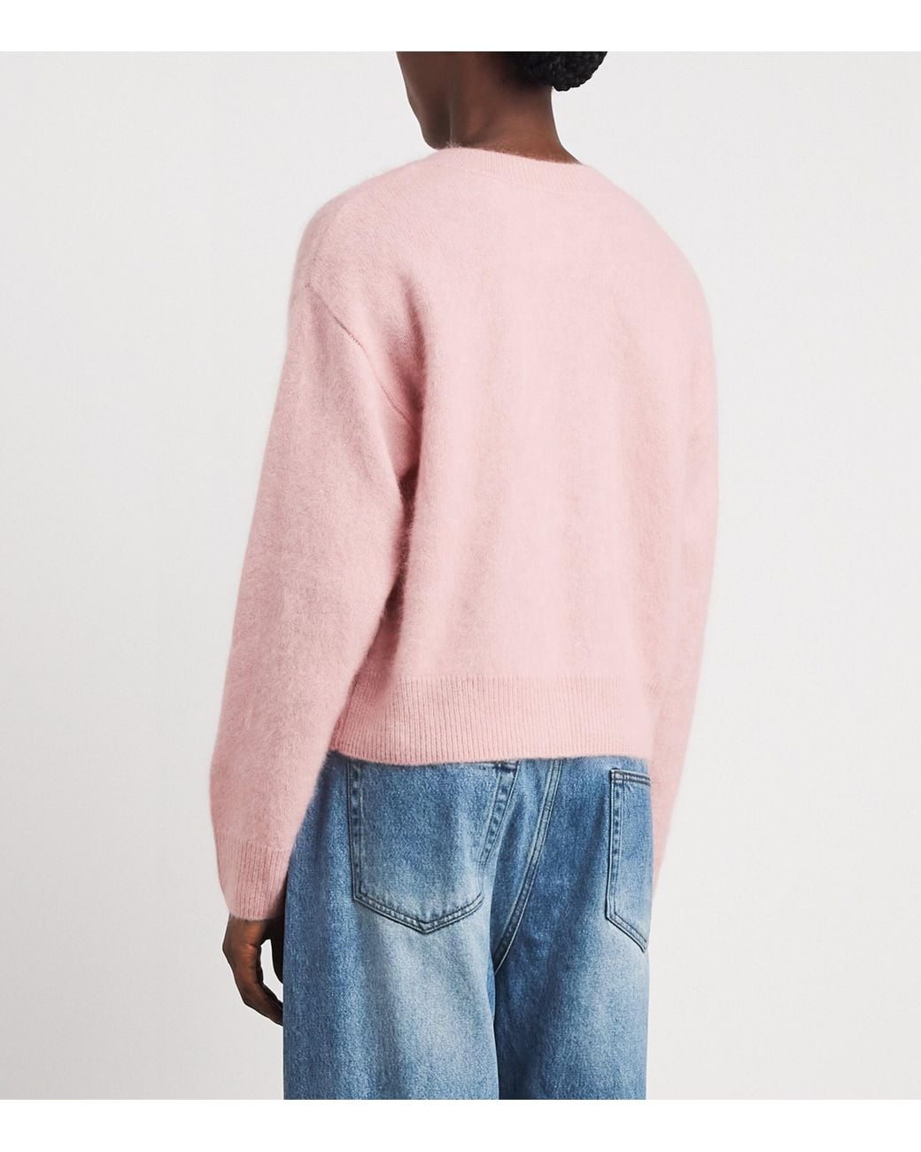 Rag & Bone Pink Brushed Cashmere Jada Crewneck Sweater