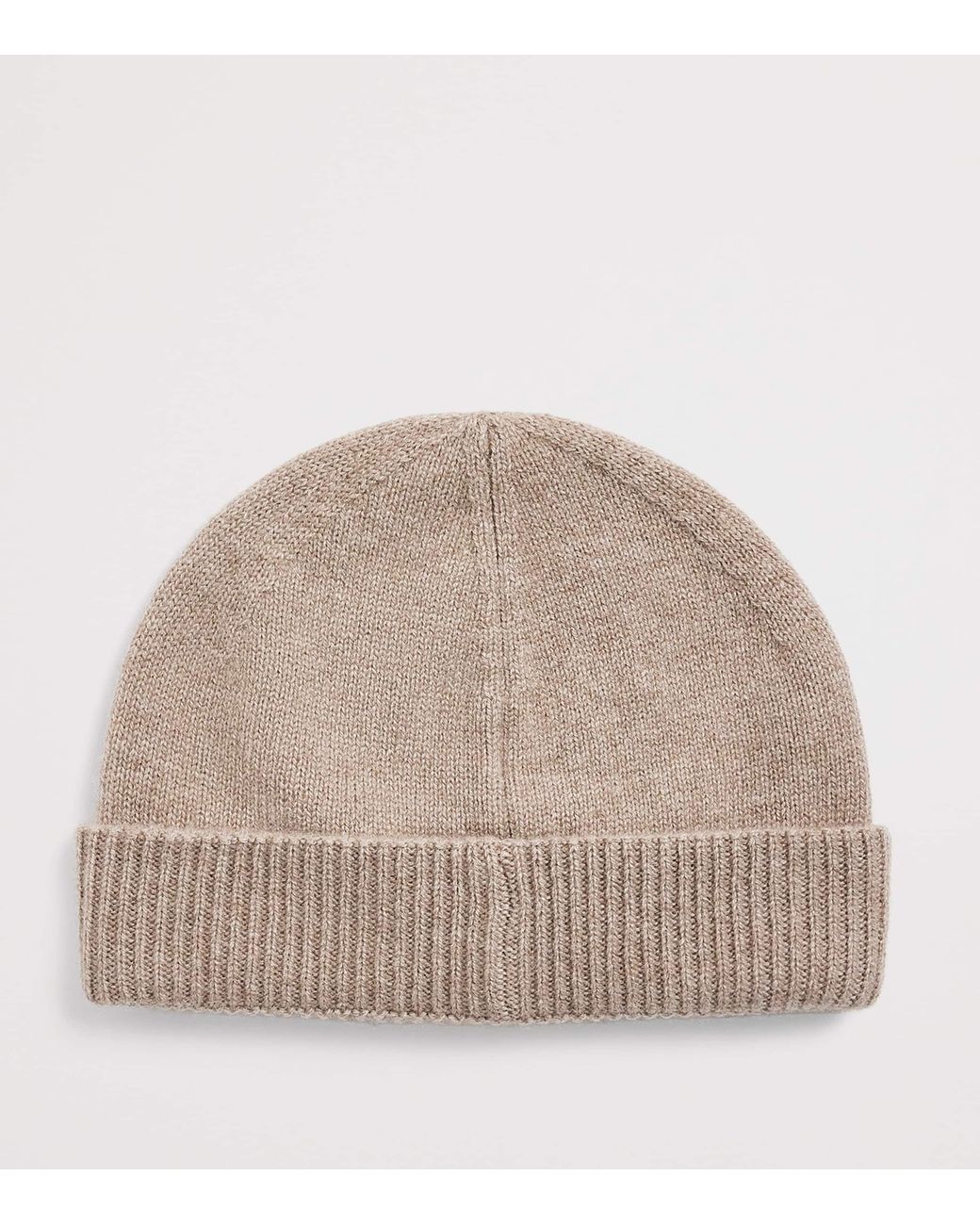 Emporio Armani Natural Cashmere Logo Beanie for men