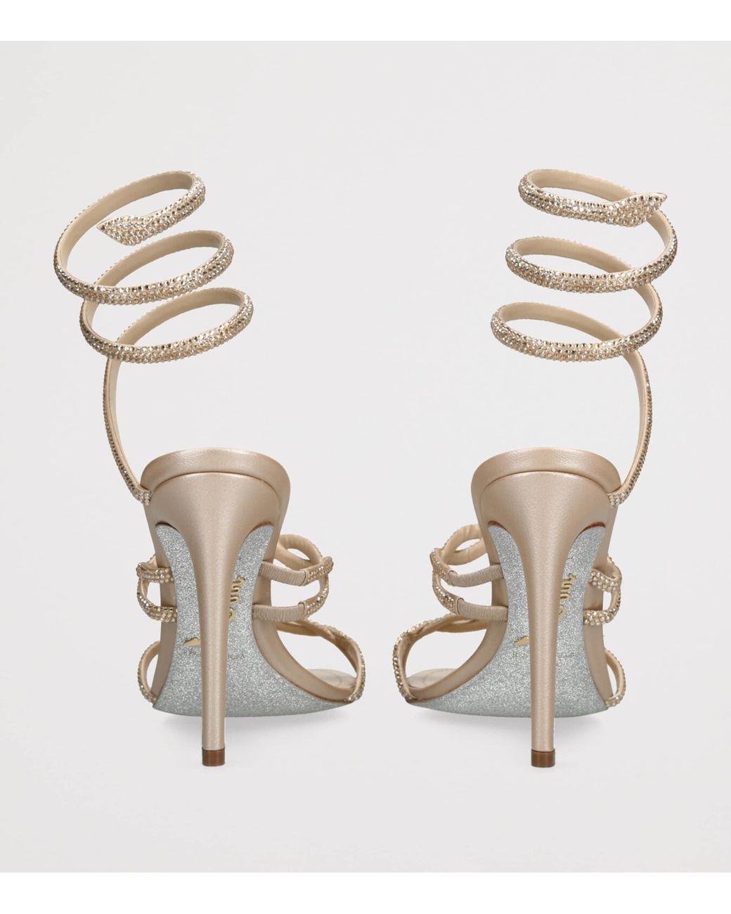 Rene Caovilla Metallic Embellished Cleo Sandals 105