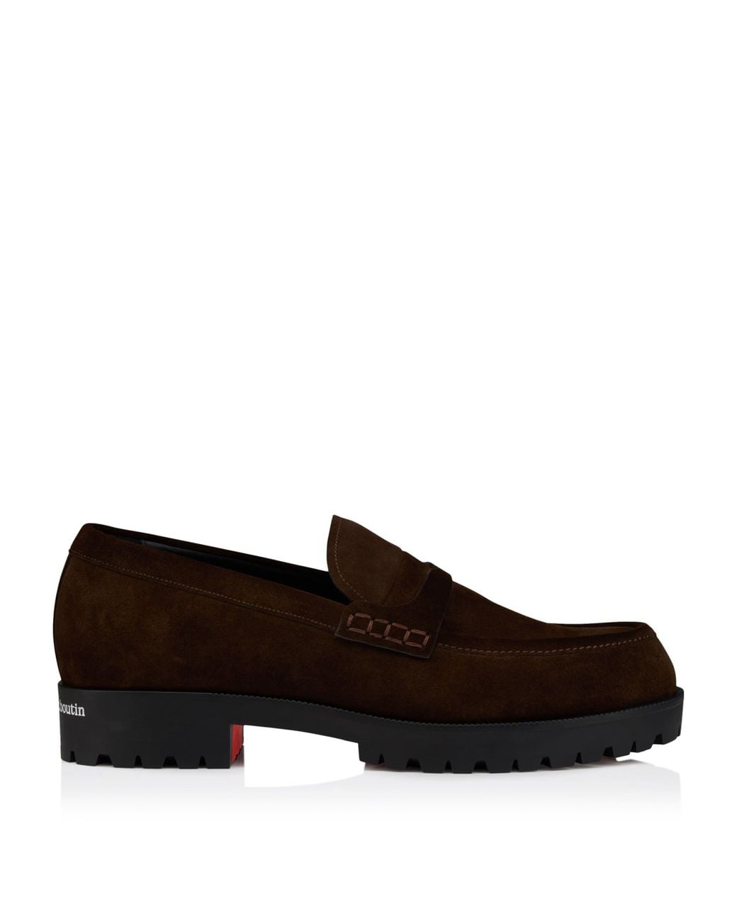 Christian Louboutin Brown Cavavin Suede Derby Shoes for men