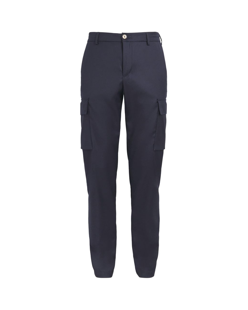 Paul & Shark Blue Virgin Wool Cargo Trousers for men