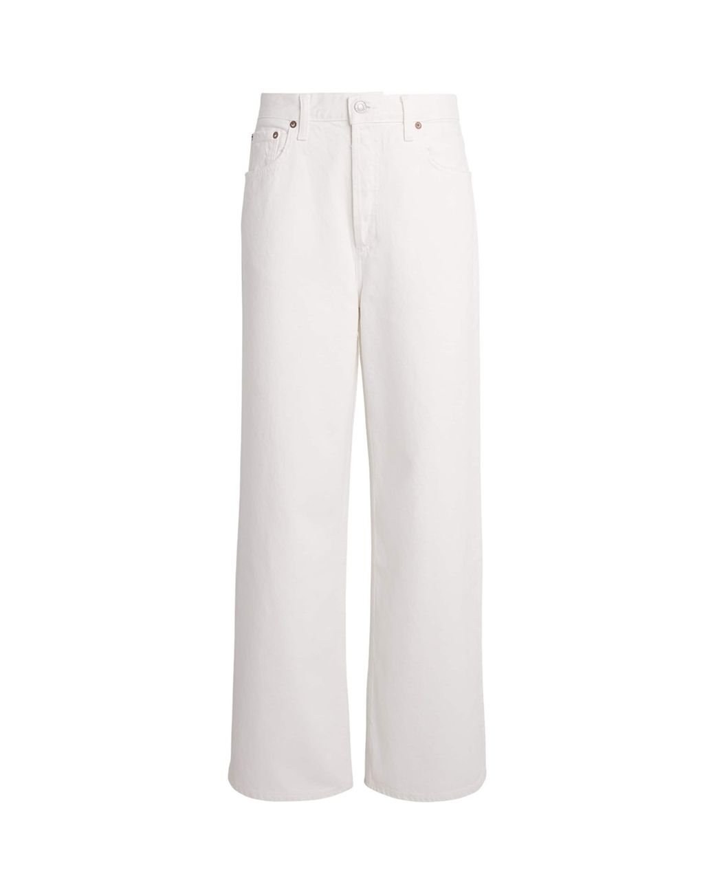 Agolde White The Low-Slung Baggy Jeans