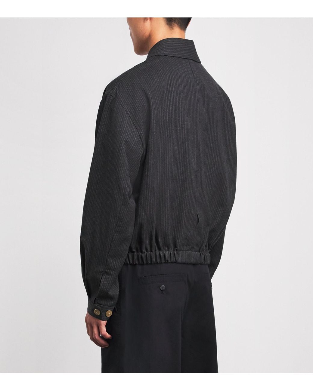 Jacquemus Black Wool Cubano Overshirt for men