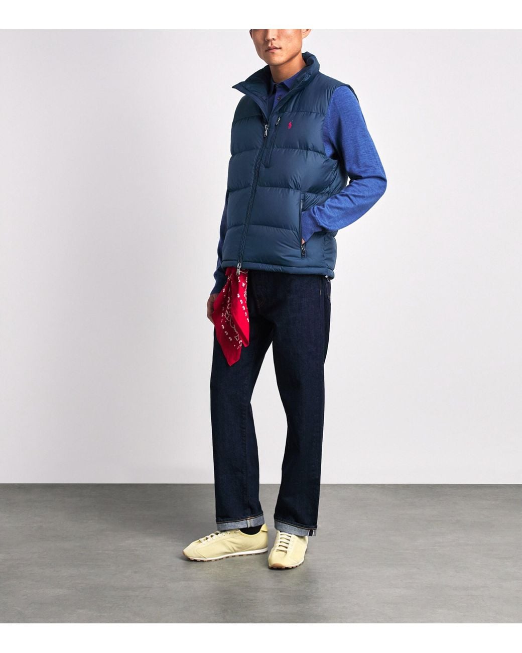 Polo Ralph Lauren Blue Gorham Down Gilet for men