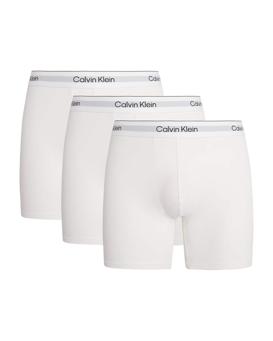Calvin Klein White Stretch-Cotton Trunks for men