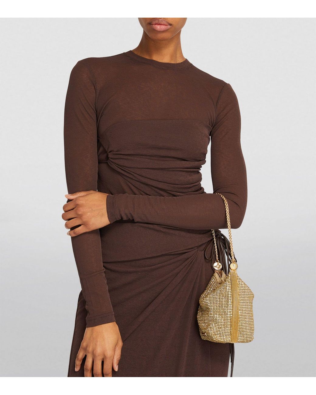 Rue Crystal Top Handle Bag Wristlet