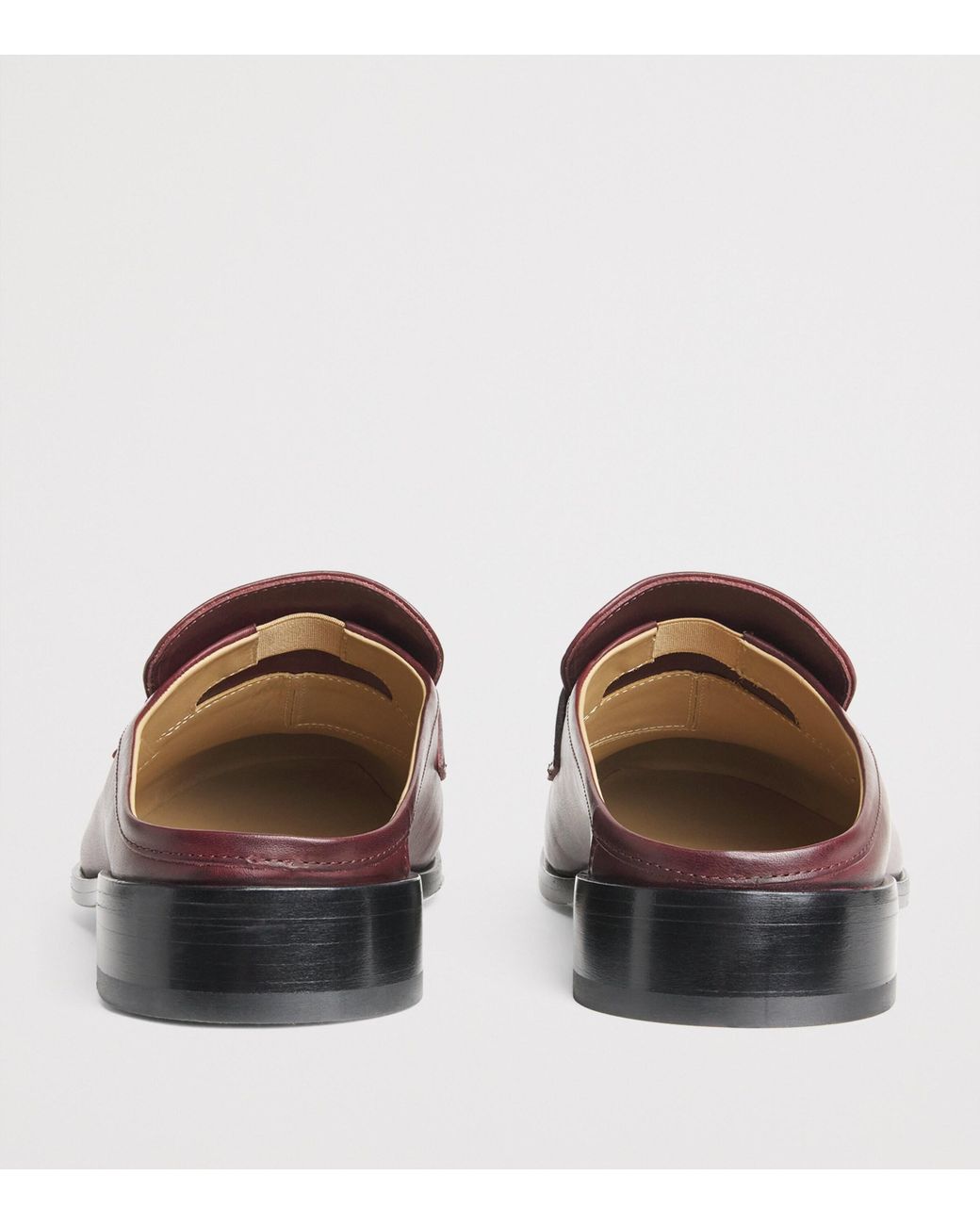 MM6 by Maison Margiela Brown Leather Slip-On Loafers for men