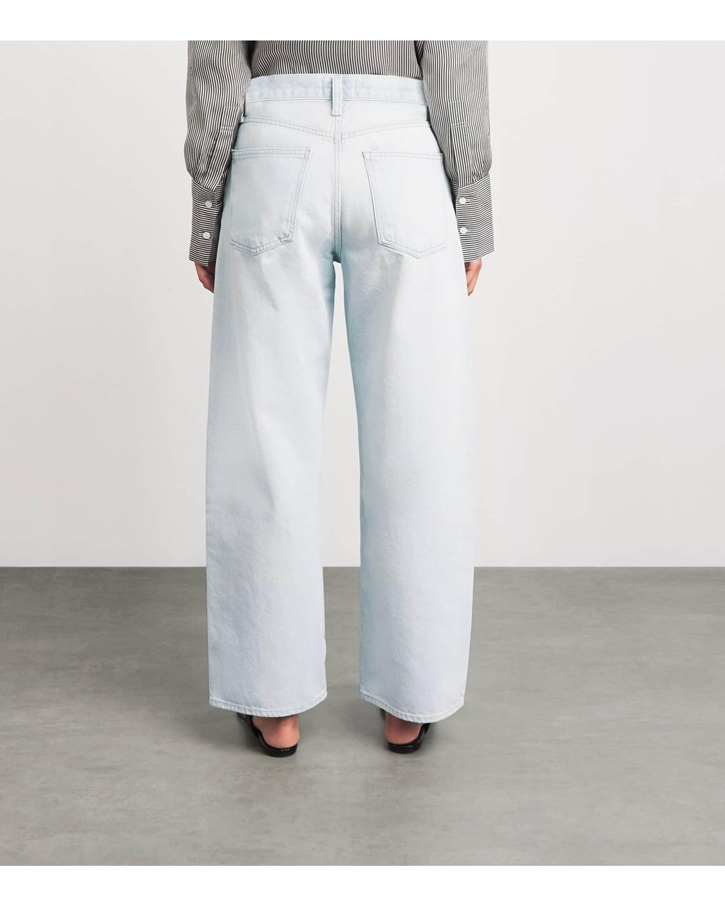 Agolde White Arc Barrel-Leg Jeans
