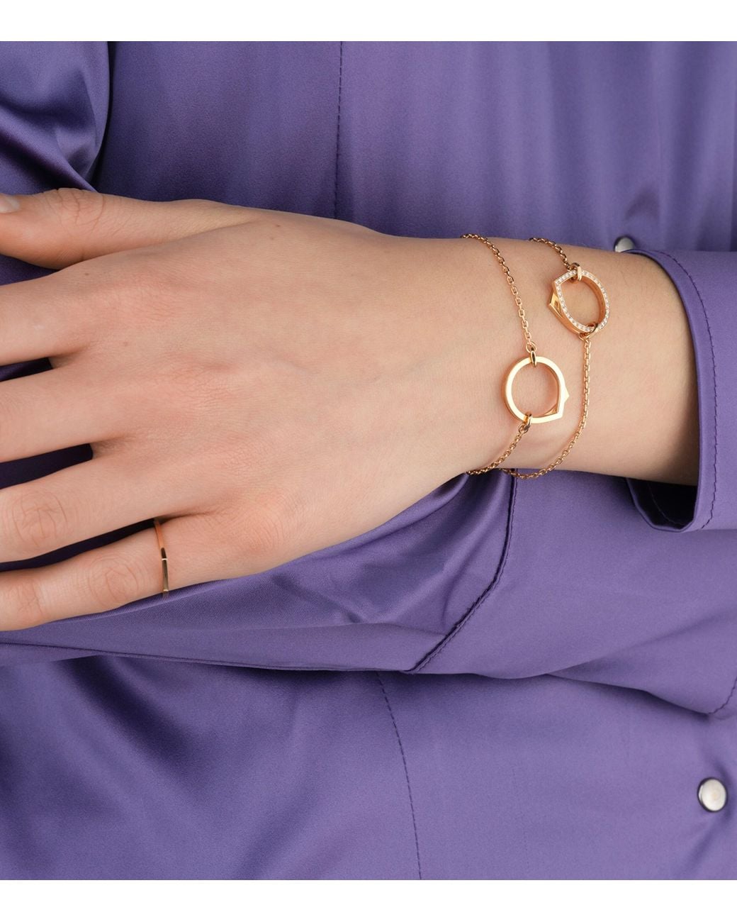 Repossi Metallic And Diamond Antifer Bracelet
