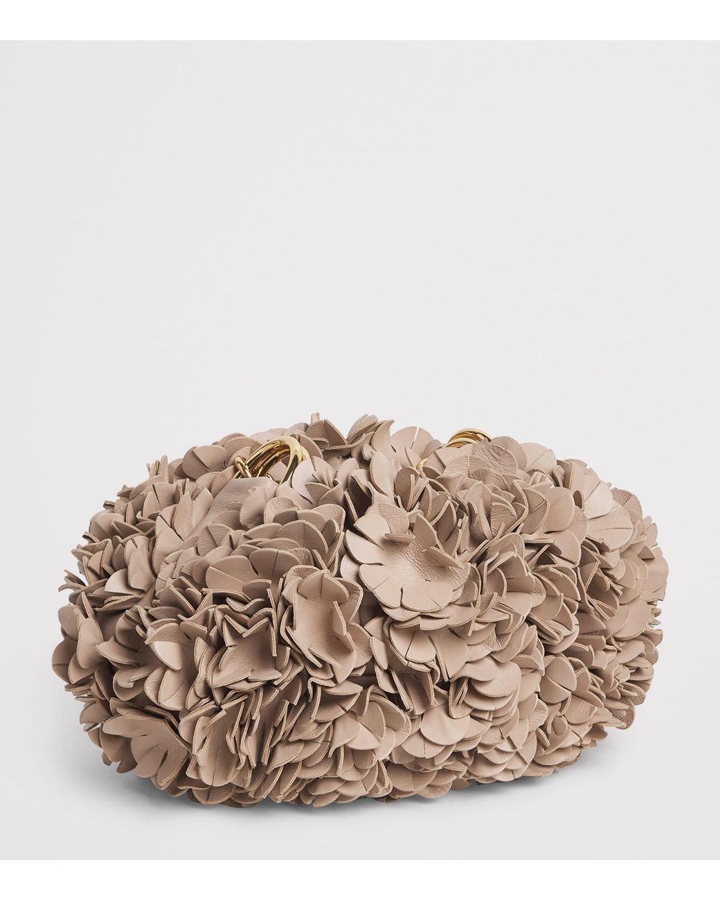 Chloé Brown Lambskin Plissé Shoulder Bag