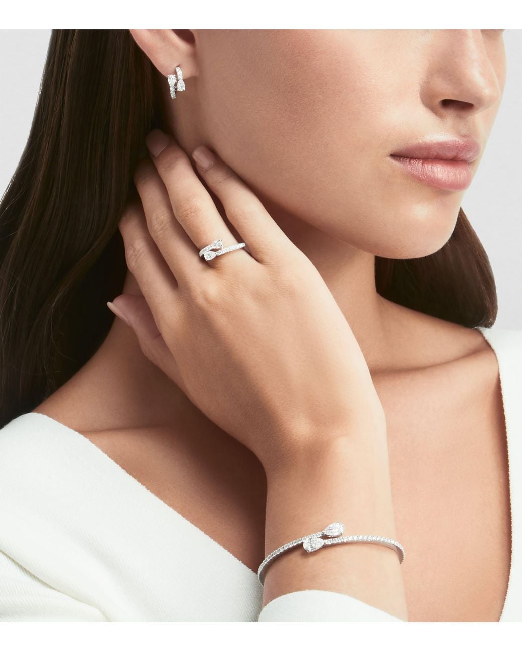 Graff White And Diamond Duet Ring