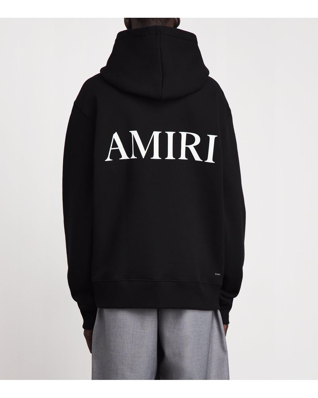 Amiri Black Cotton Core Logo Hoodie for men
