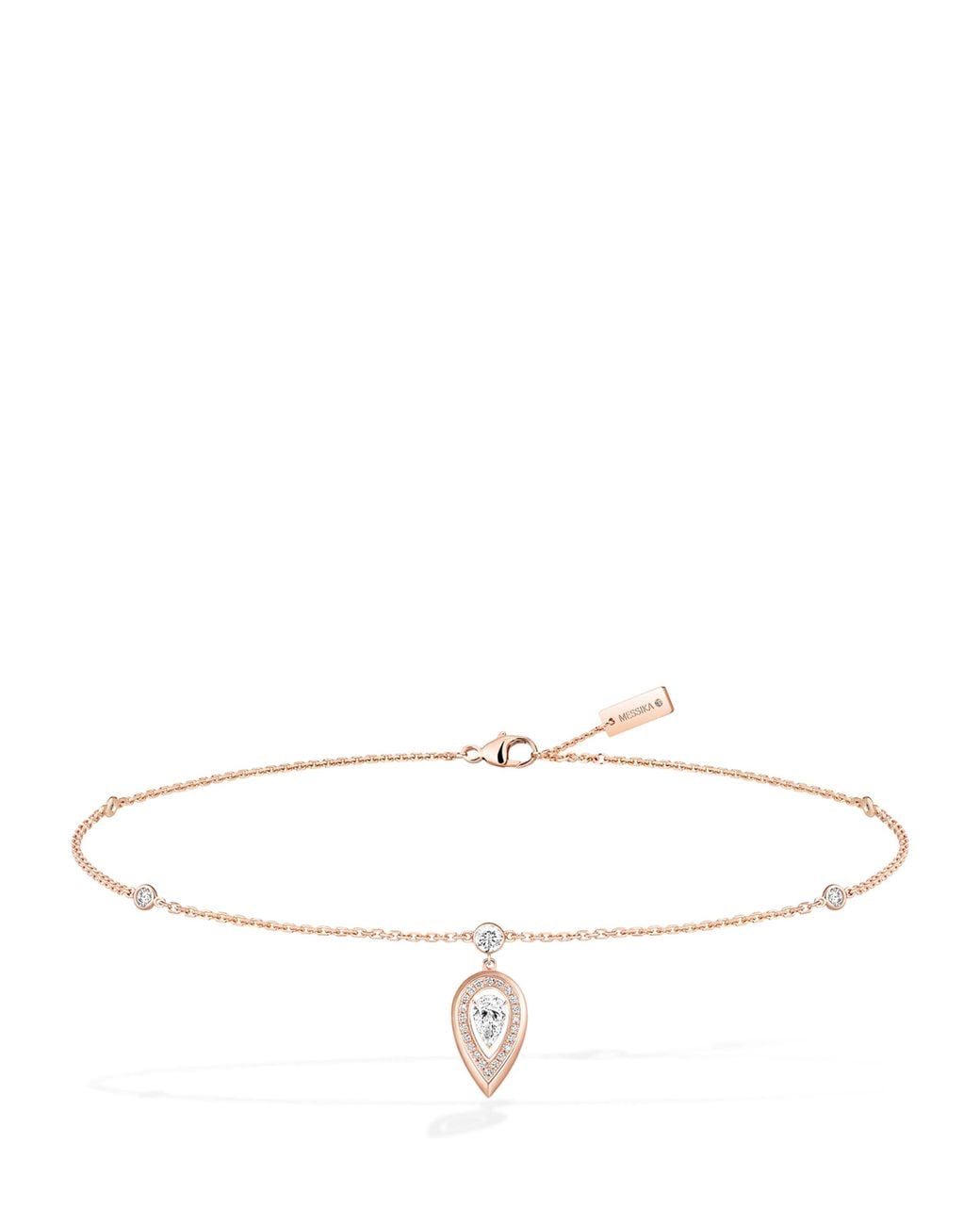 Messika White Fiery And Diamond Ankle Bracelet