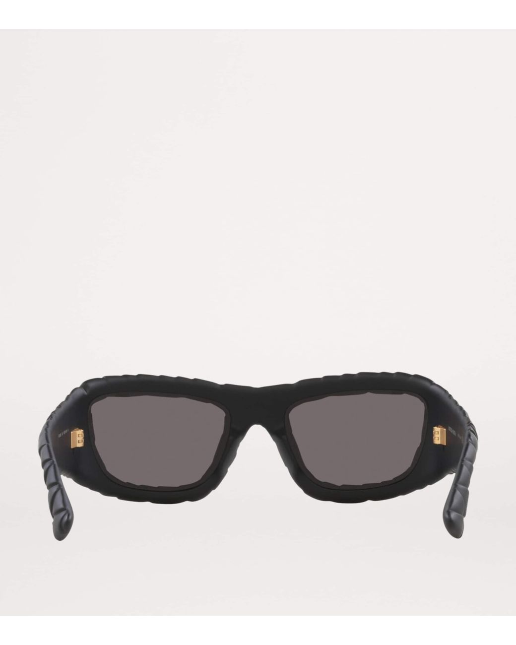 Bottega Veneta Gray Bv1303S Intrecciato Rectangular Sunglasses