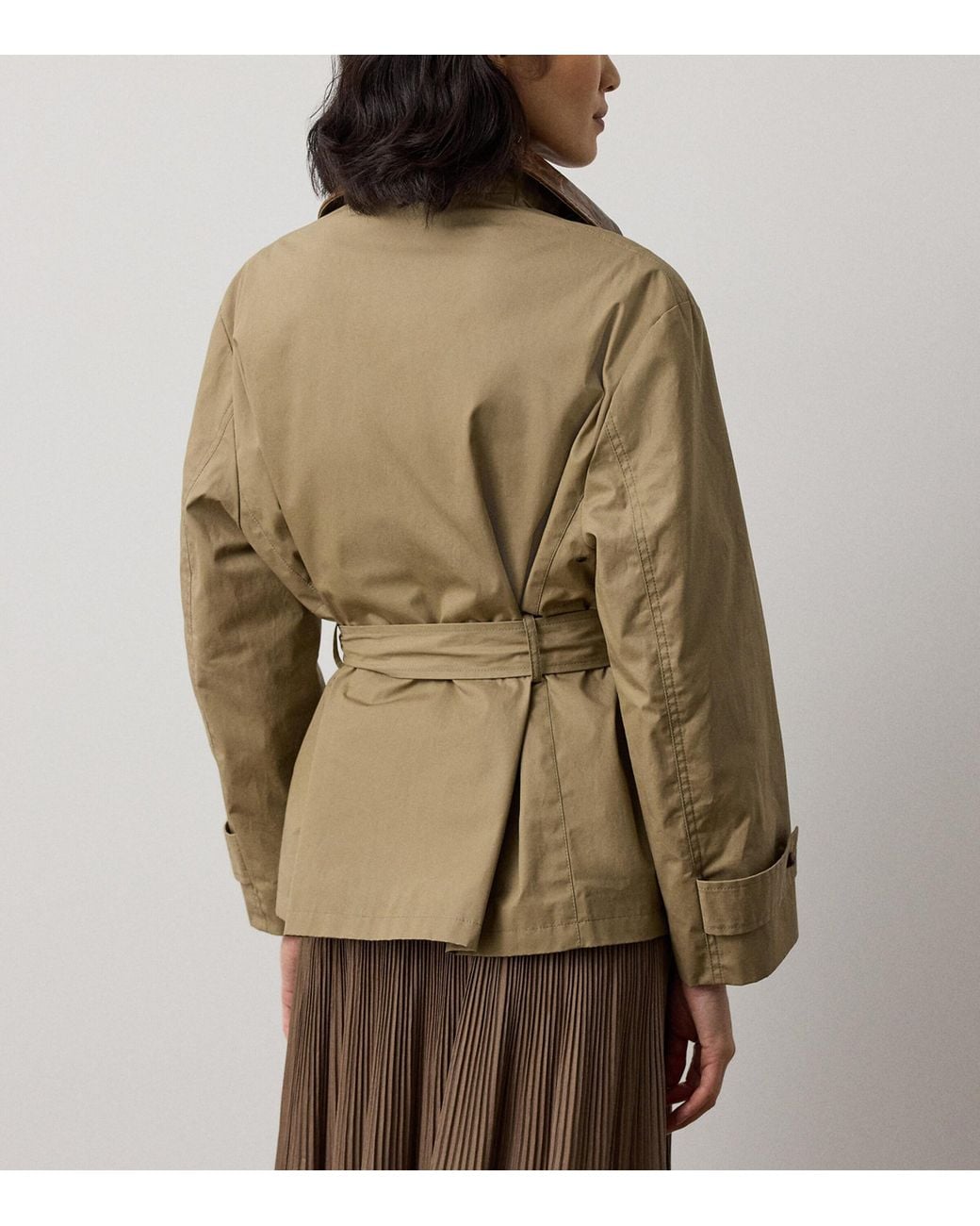 Ralph Lauren Brown Brannigan Short Trench Coat
