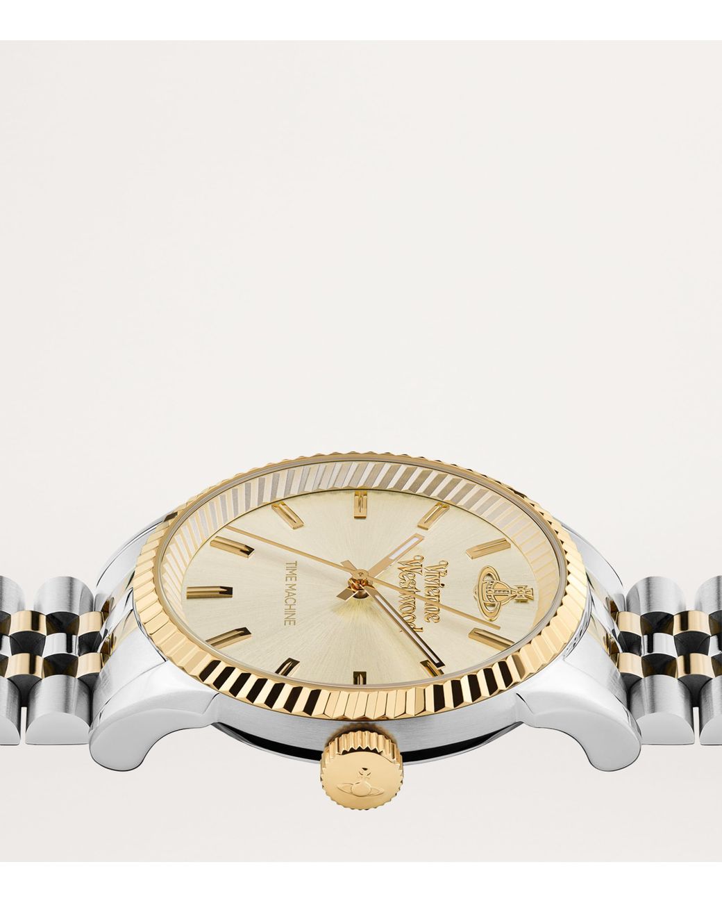 Vivienne Westwood Metallic Stainless Steel Seymour Homme Watch for men