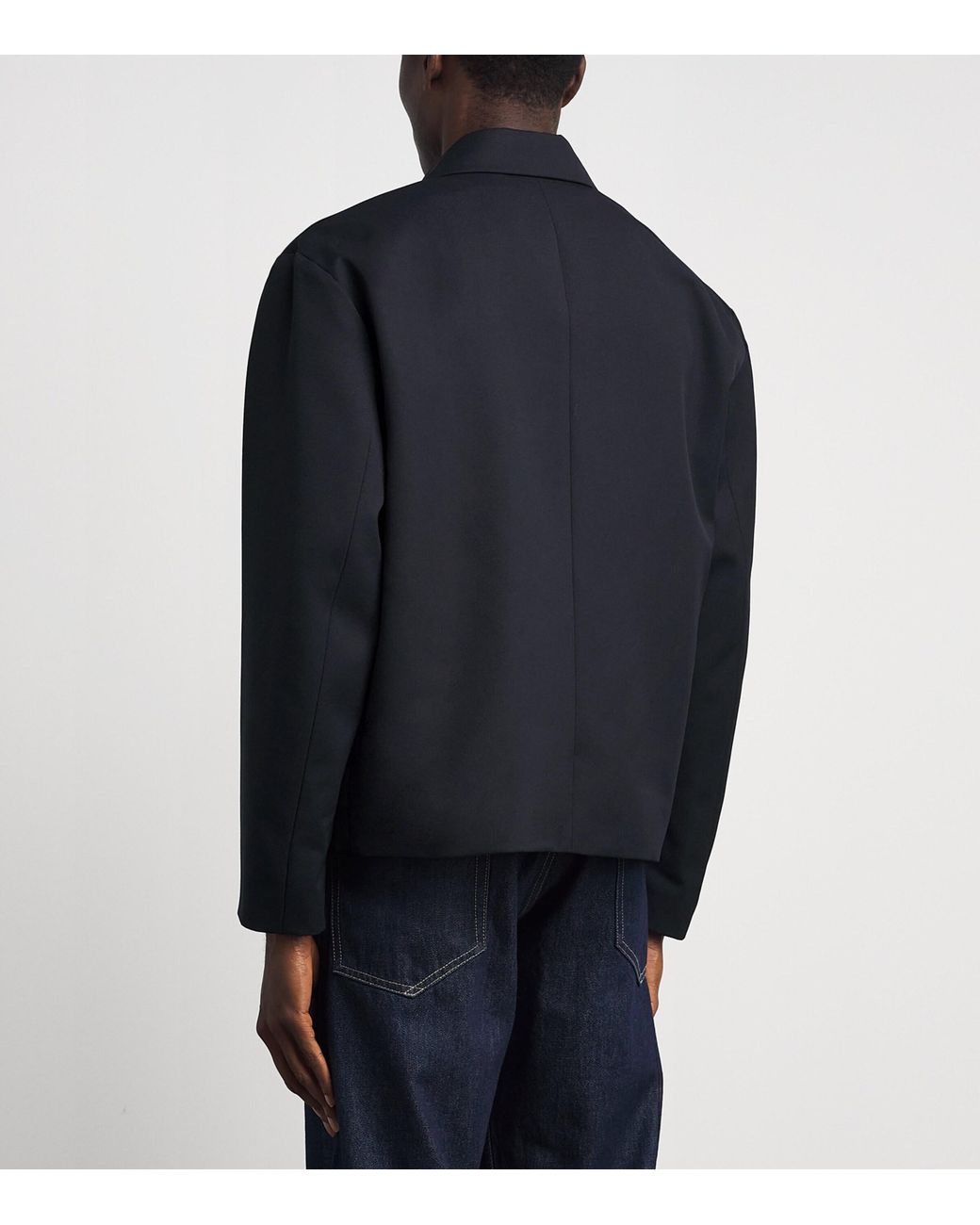 Sandro Blue Lightweight Zipped Jacket for men
